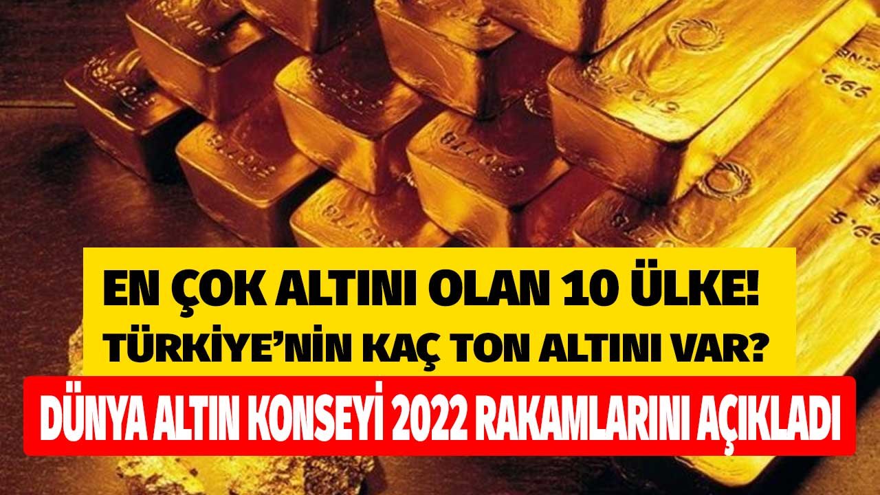 Dünyada En Çok Altını Olan Ülkeler 2022 Listesi Açıklandı Türkiye nin