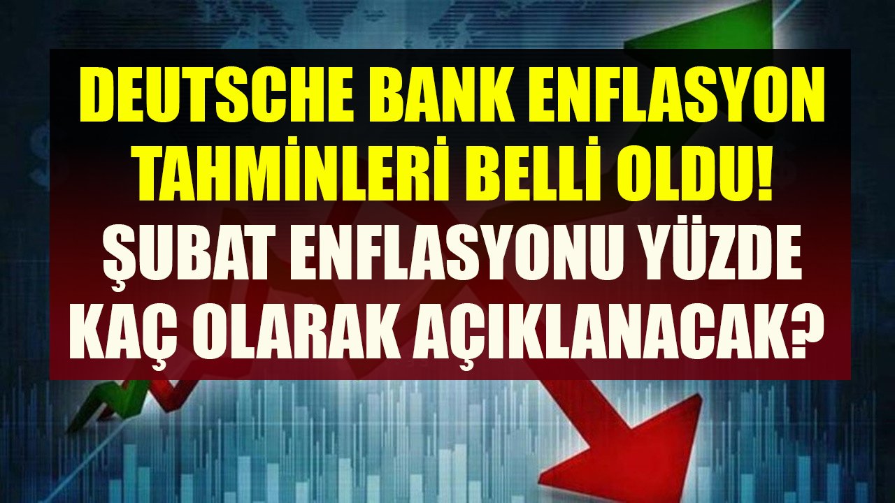 Deutsche Bank ın Türkiye Enflasyon Tahminleri Açıklandı TÜİK Yüzde Kaç