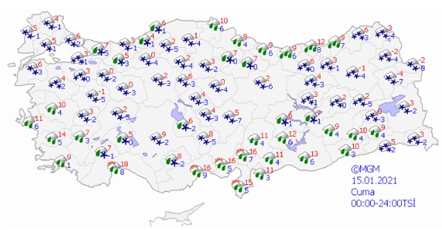 Beklenen Kar Lapa Lapa Yağacak! 4 Günlük Muhteşem Kar Yağışı Uyarısı Yapılan İller Hangileri? 3