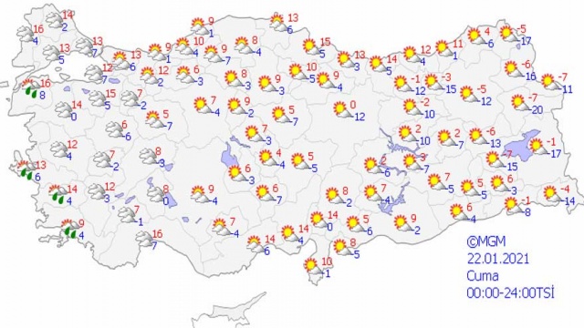 Haritalı Meteoroloji Tahmin Raporu: Kuvvetli Buzlanma ve Don Uyarısı Yapıldı! 4