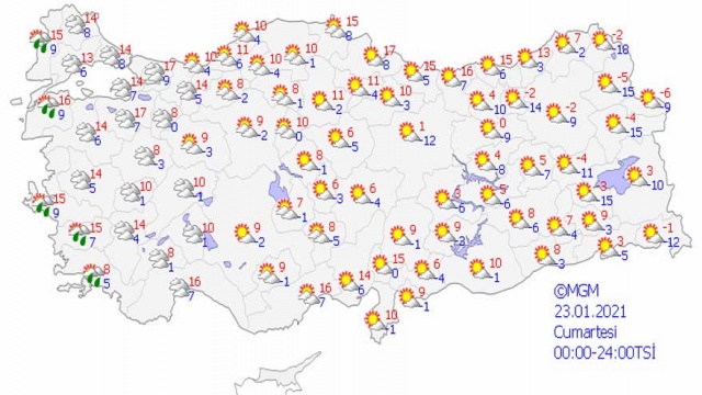 Haritalı Meteoroloji Tahmin Raporu: Kuvvetli Buzlanma ve Don Uyarısı Yapıldı! 5