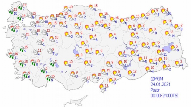 Haritalı Meteoroloji Tahmin Raporu: Kuvvetli Buzlanma ve Don Uyarısı Yapıldı! 6