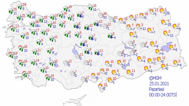 Haritalı Meteoroloji Tahmin Raporu: Kuvvetli Buzlanma ve Don Uyarısı Yapıldı! 7