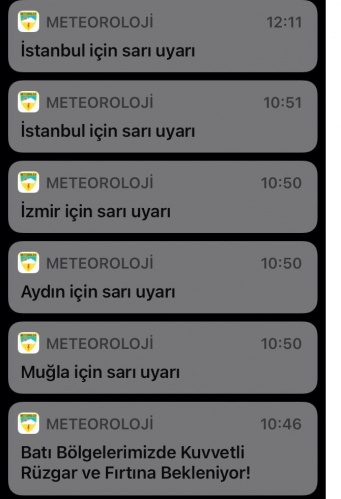 Meteoroloji'den Ardı Ardına Uyarılar! Rüzgar, Fırtına, Sağanak Yağmur Ve Sel! 3