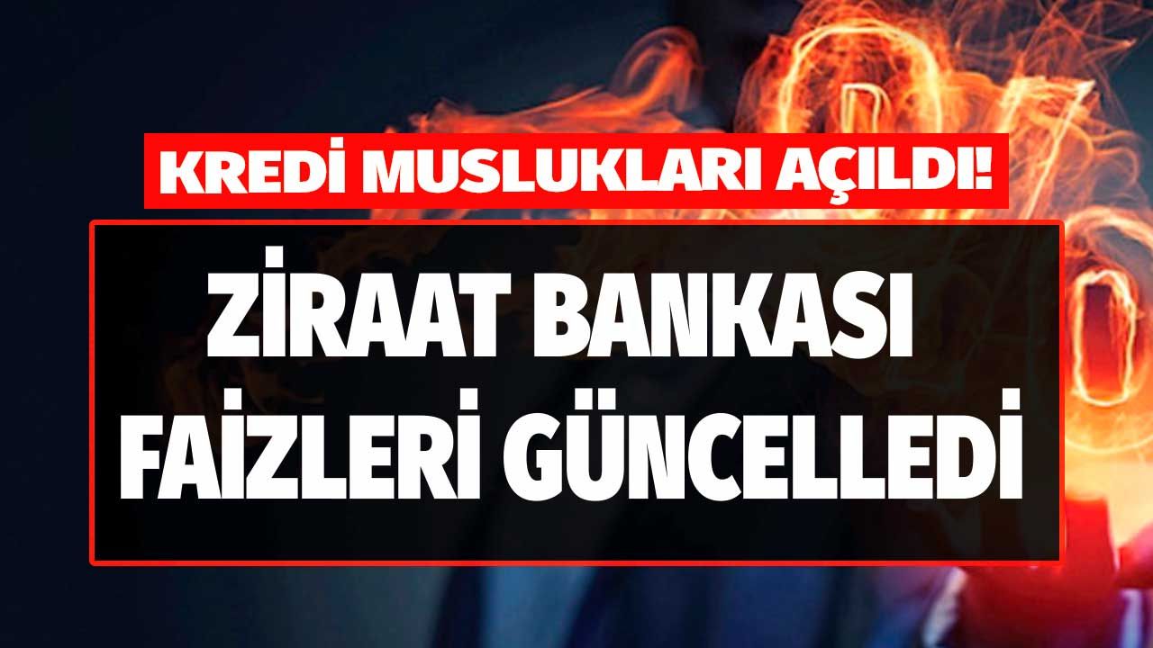 Son Dakika: Ziraat Bankası Faizleri Değiştirdi! Temmuz 2022 İhtiyaç, Taşıt ve Konut Kredisi Faiz Oranları 1