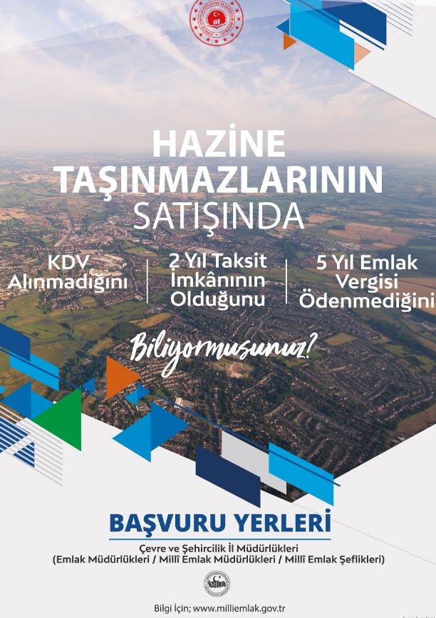 Milli Emlak Temmuz 2022 İlanları! Hazine Arazisi Arsa 4.000 TL, Tarla 3.145 TL, Bahçe 84.000 Lira! 2