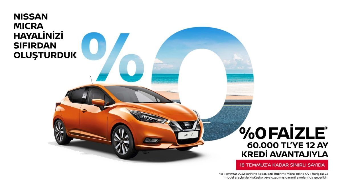 Nissan'dan Faizsiz Kredi İle Sıfır Kilometre Otomobil Satışı! Nissan Qashqai, Nissan Juke, Nissan Micra Kampanyaları! 4