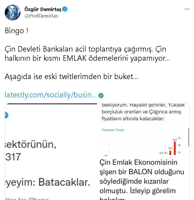 Özgür Demirtaş Bingo Diyerek Duyurdu: Çin'de Emlak Krizi Patladı! İflas Dalgası Geliyor 2