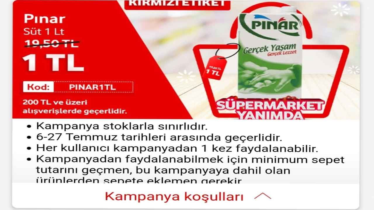 Vodafone Süpermarket İle Süper İndirimler! Süt, Pirinç, Çay Sadece 1 TL, Yudum Ayçiçek Yağı Fiyatına 50 TL İndirim 2