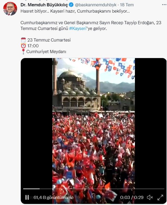 Cumhurbaşkanı Erdoğan Kayseri'ye ne zaman gelecek, Kayseri Toplu Açılış Töreni mitingi nerede, saat kaçta? 3