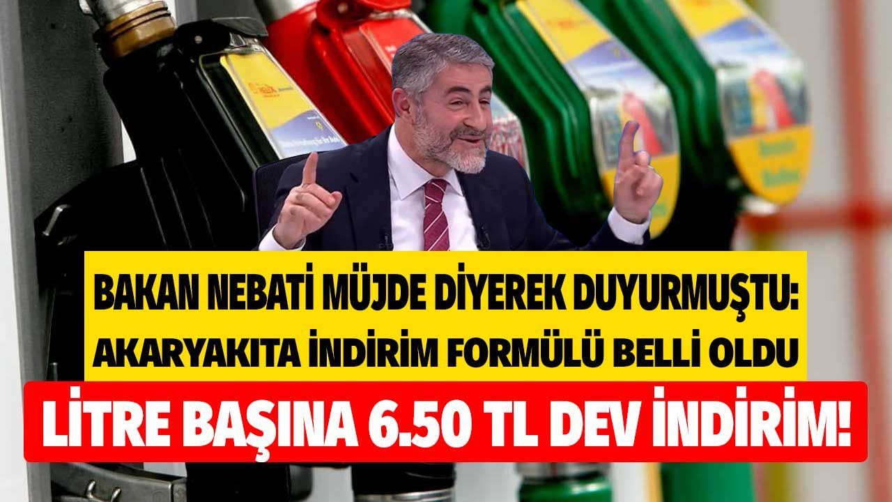 Bakan Nebati müjde diyerek duyurmuştu: Benzin ve motorine Litre başı 6.5 TL indirim getirecek akaryakıta ÖTV, KVD indirimi formülü 1