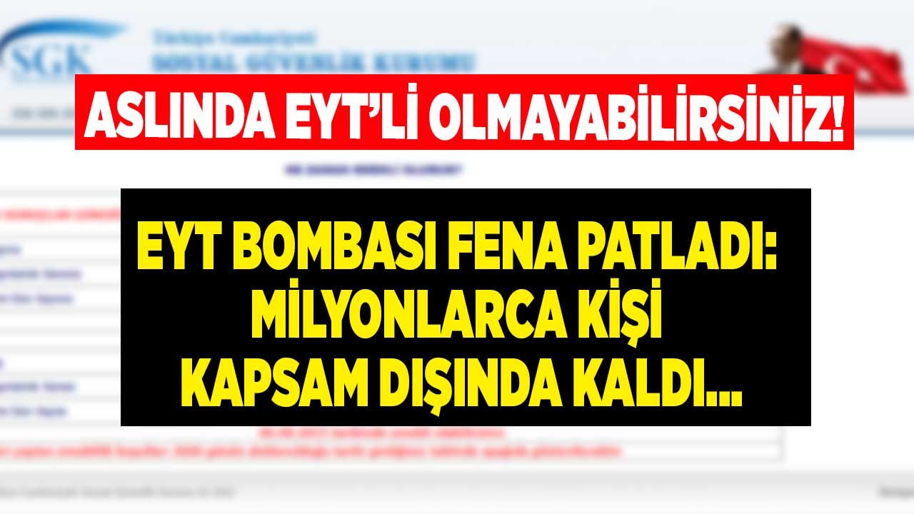 Aslında EYT'li olmayabilirsiniz: EYT'de Tescil Başlangıç ve Hizmete Başlama Tarihi Patladı! Hemen e-Devlet üzerinden kontrol edin 1