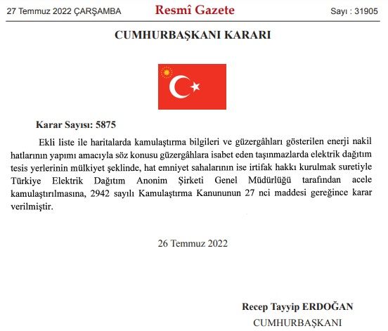 Acele kamulaştırma kararları Resmi Gazete'de yayımlanıp yürürlüğe girdi! Hangi şehirler listede yer alıyor? 2