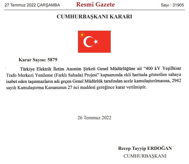 Acele kamulaştırma kararları Resmi Gazete'de yayımlanıp yürürlüğe girdi! Hangi şehirler listede yer alıyor? 6