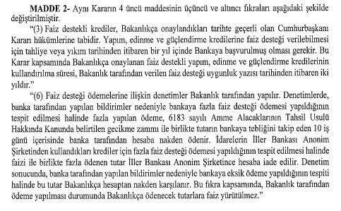 Cumhurbaşkanı Erdoğan'dan yeni faiz desteği kararı! 0.33 faizli devlet desteği son dakika olarak Resmi Gazete'de yayımlandı 4