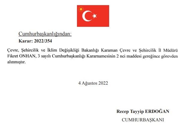 Cumhurbaşkanı Erdoğan'ın İmzaladığı Atama Kararları Resmi Gazete'de! TSK'da terfi ettirilen generallerin listesi! 9