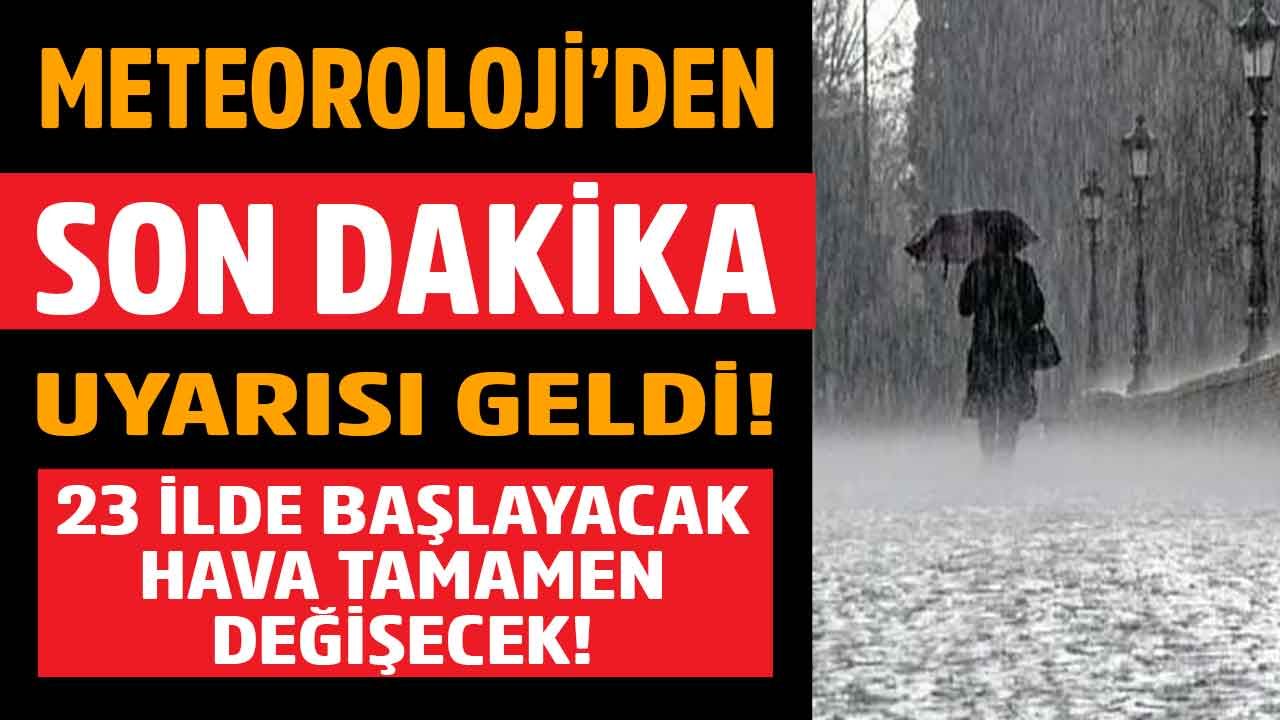 İstanbul ve Ankara dahil 23 şehre gök gürültülü sağanak yağış uyarısı! Hava tamamen değişecek 1