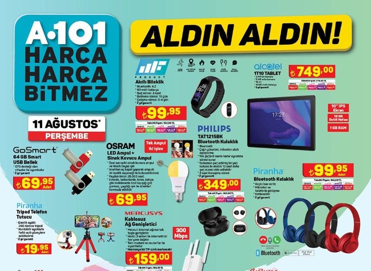 A101 11 Ağustos indirimli aktüel ürünler listesi! Süper lüks tekne 79 bin TL fiyatla satışta 8