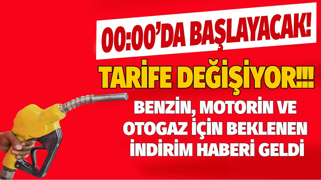 Akaryakıt fiyatlarına son dakika yeni indirim haberi geldi! Bugün 00:00 sonrası benzin, motorin, LGP otogaz fiyatları için yeni tarife kaç TL olacak? 1