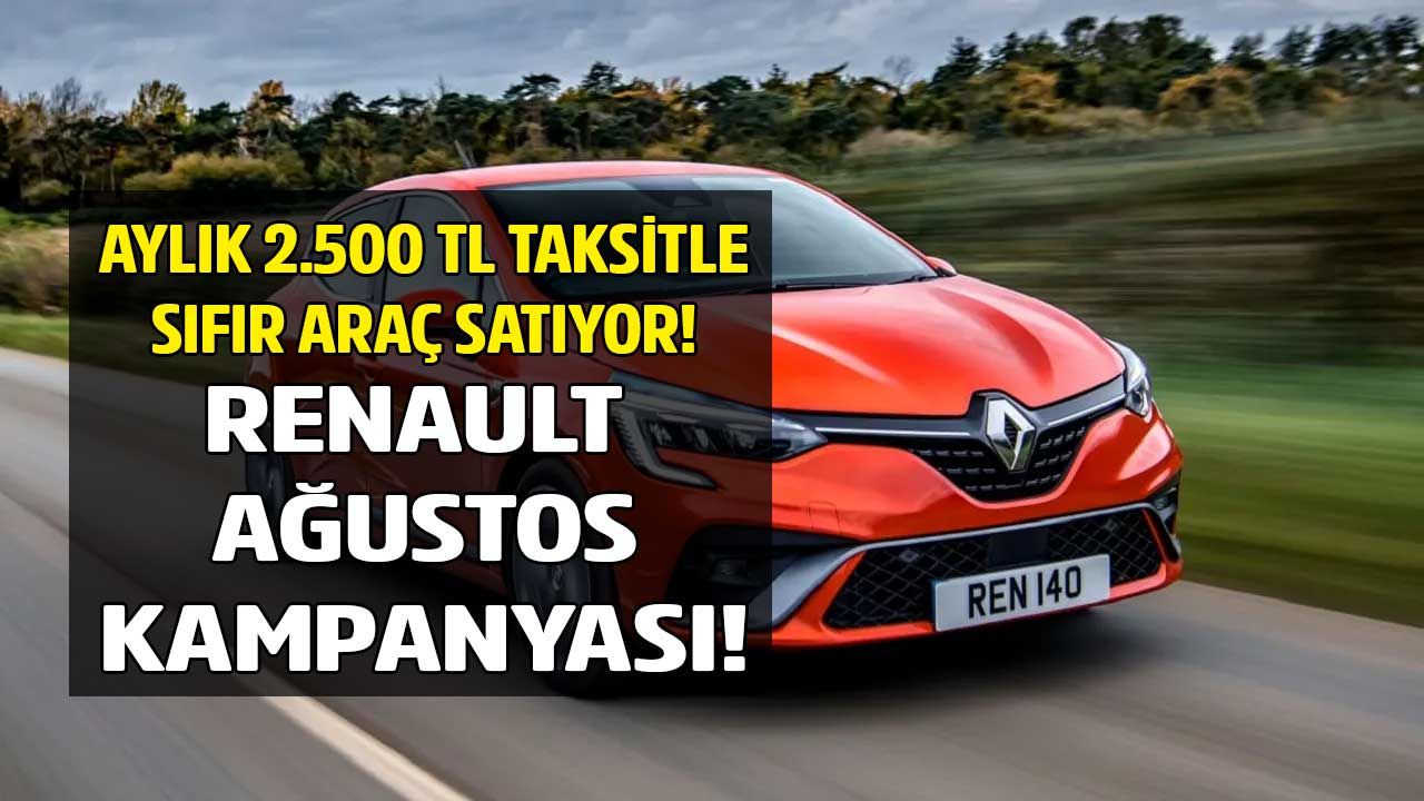 Renault 2.500 TL taksitle sıfır araç satıyor! Clio, Megane Sedan ve Talisman Ağustos 2022 kampanyası 1