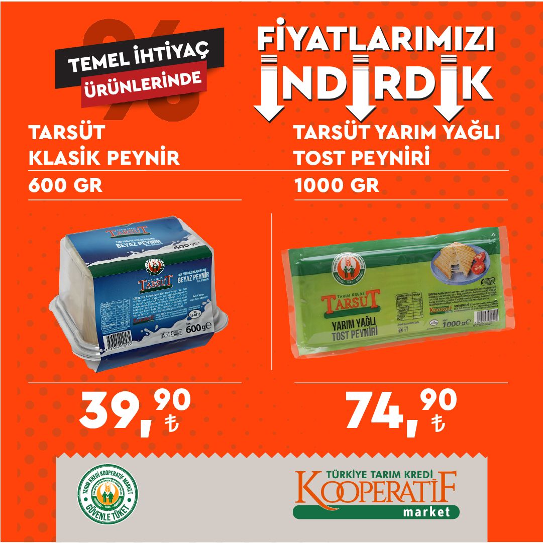 Tarım Kredi Kooperatifi indirim kataloğu! İşte Tarım Kredi marketlerindeki tüm indirimler! 22