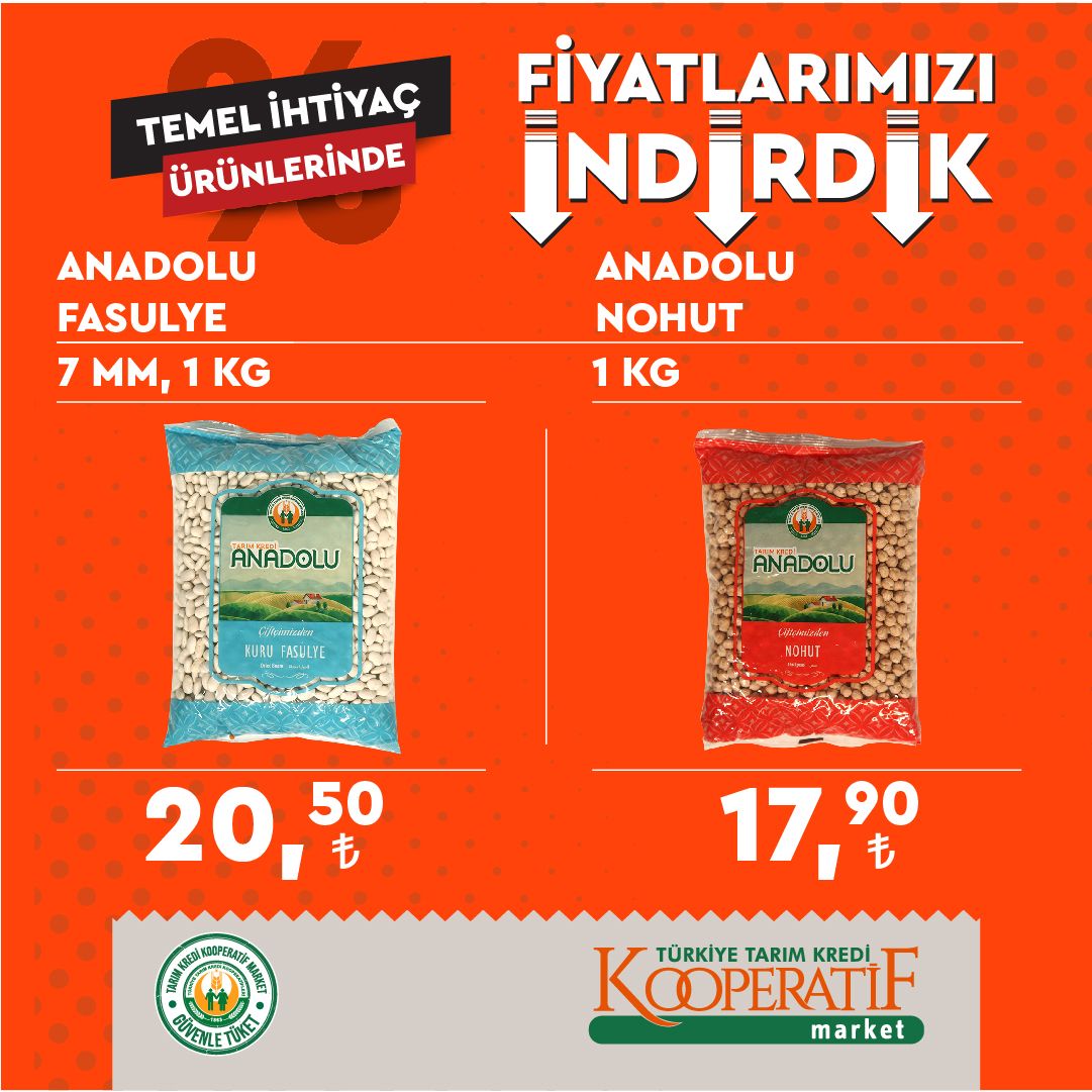 Tarım Kredi Kooperatifi indirim kataloğu! İşte Tarım Kredi marketlerindeki tüm indirimler! 30