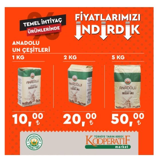 Tarım Kredi Market yeni indirimleri! Ayçiçek yağı, yumurta, süt, peynir, çay, un fiyatları düştü! 4