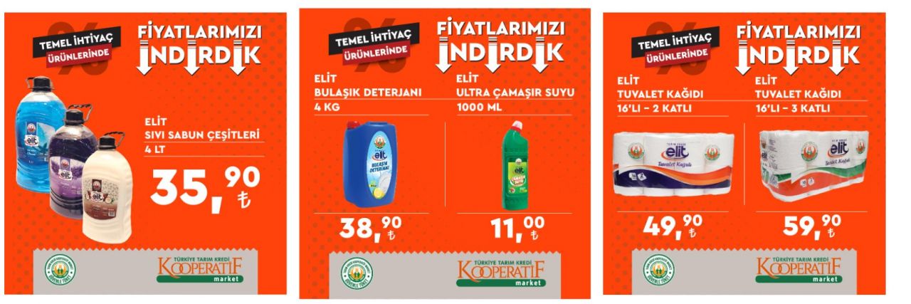 Tarım Kredi Market yeni indirimleri duyurdu: Bebek bezi, tavuk, 30'lu koli yumurta, 5 LT ayçiçek yağı, pirinç, çay, un fiyatları düştü! 4