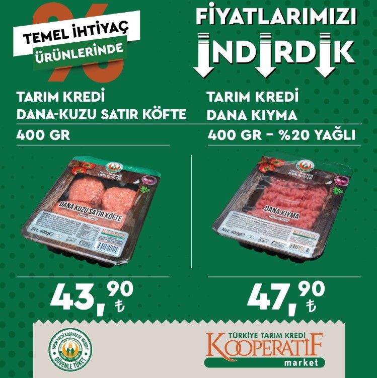 Tarım Kredi Market Eylül ayı indirimleri açıklandı! 5 LT Anadolu Ayçiçek yağı, kırmızı et, kıyma, tavuk, un, süt, yumurta indirimli fiyat listesi 15