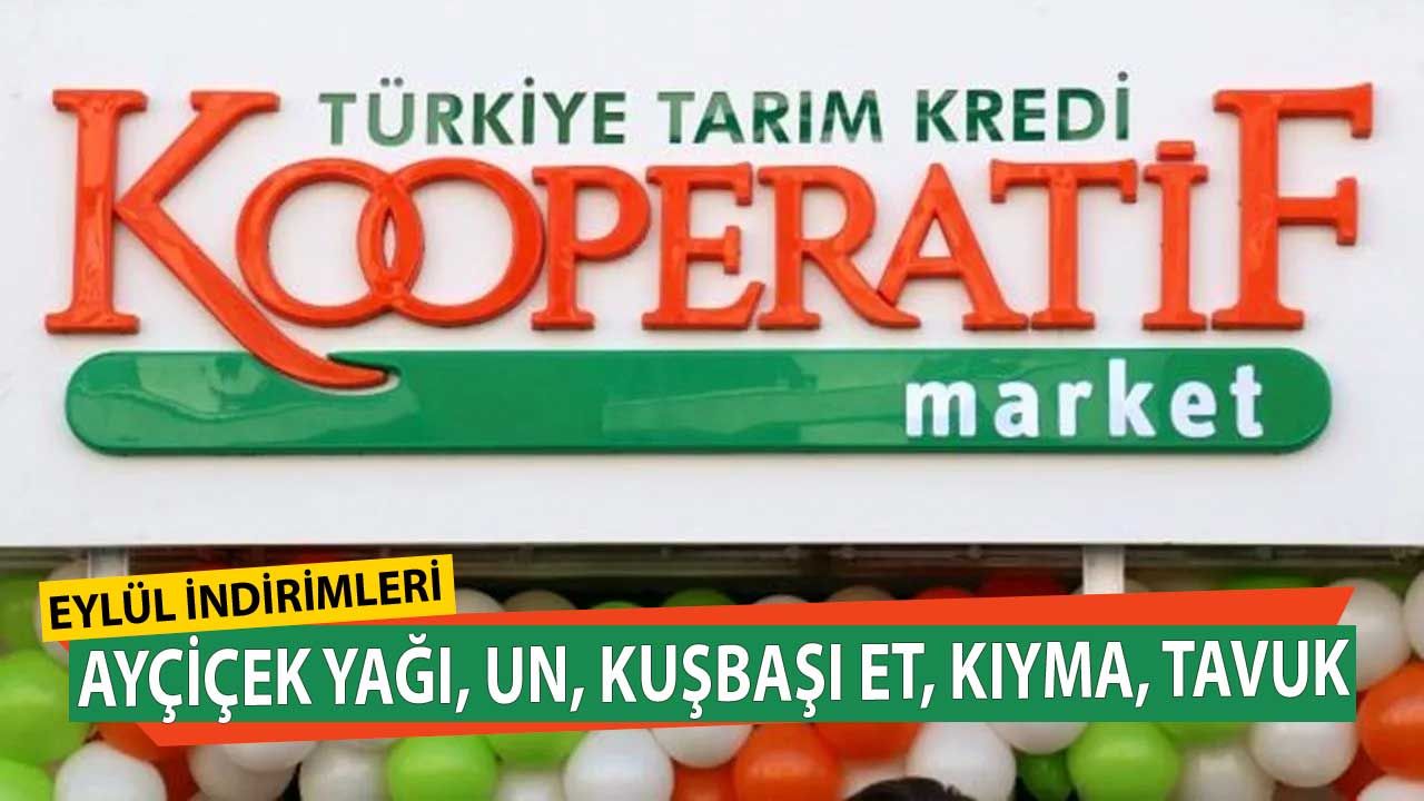 Tarım Kredi Market Eylül ayı indirimleri açıklandı! 5 LT Anadolu Ayçiçek yağı, kırmızı et, kıyma, tavuk, un, süt, yumurta indirimli fiyat listesi 1