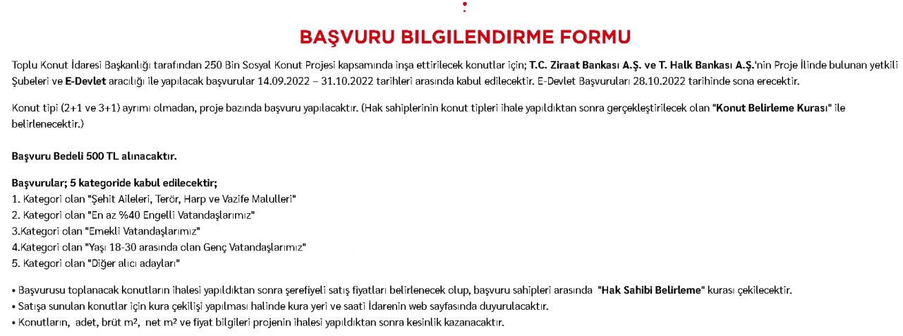 TOKİ 250 bin konut projesi hangi illerde, ilçelerde? 81 ilde konut projesi başvuru ne zaman, nereye yapılacak? 2