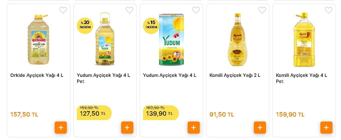 Ayçiçek yağına okkalı yüzde 35 indirim! Carrefour, BİM, A101, ŞOK, Migros yağ fiyatları için indirim yarışı başladı, fiyatlar ucuzladı 8