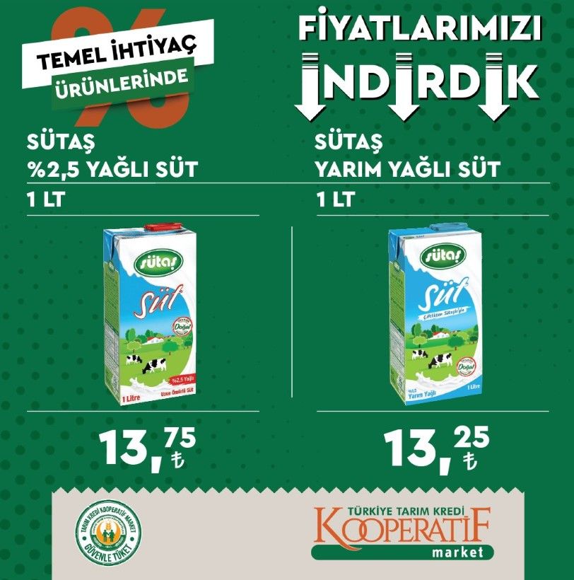 Tarım Kredi bir kere daha indirim furyası başlattı 5 LT TMO yağ fiyatları çakıldı! 19 - 30 Eylül indirim kataloğu ve indirimli ürünler listesi 16