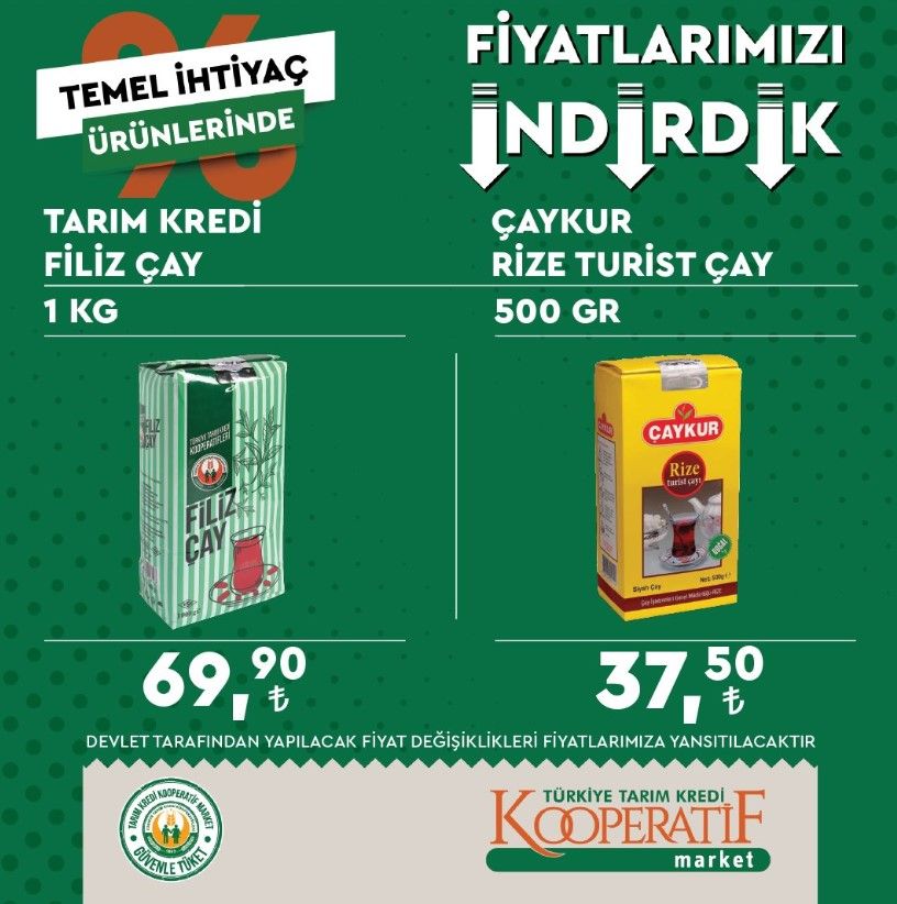 Tarım Kredi bir kere daha indirim furyası başlattı 5 LT TMO yağ fiyatları çakıldı! 19 - 30 Eylül indirim kataloğu ve indirimli ürünler listesi 17