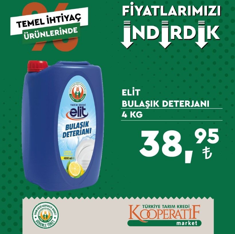 Tarım Kredi bir kere daha indirim furyası başlattı 5 LT TMO yağ fiyatları çakıldı! 19 - 30 Eylül indirim kataloğu ve indirimli ürünler listesi 5