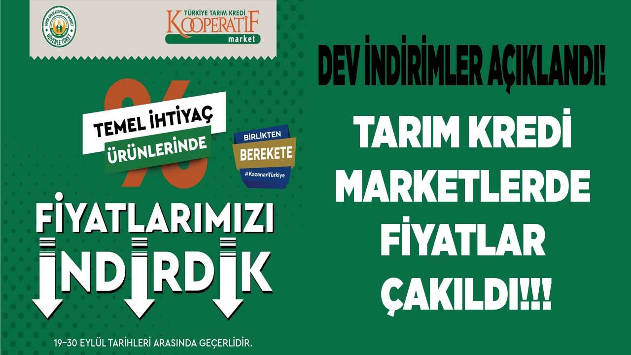 Tarım Kredi bir kere daha indirim furyası başlattı 5 LT TMO yağ fiyatları çakıldı! 19 - 30 Eylül indirim kataloğu ve indirimli ürünler listesi 1