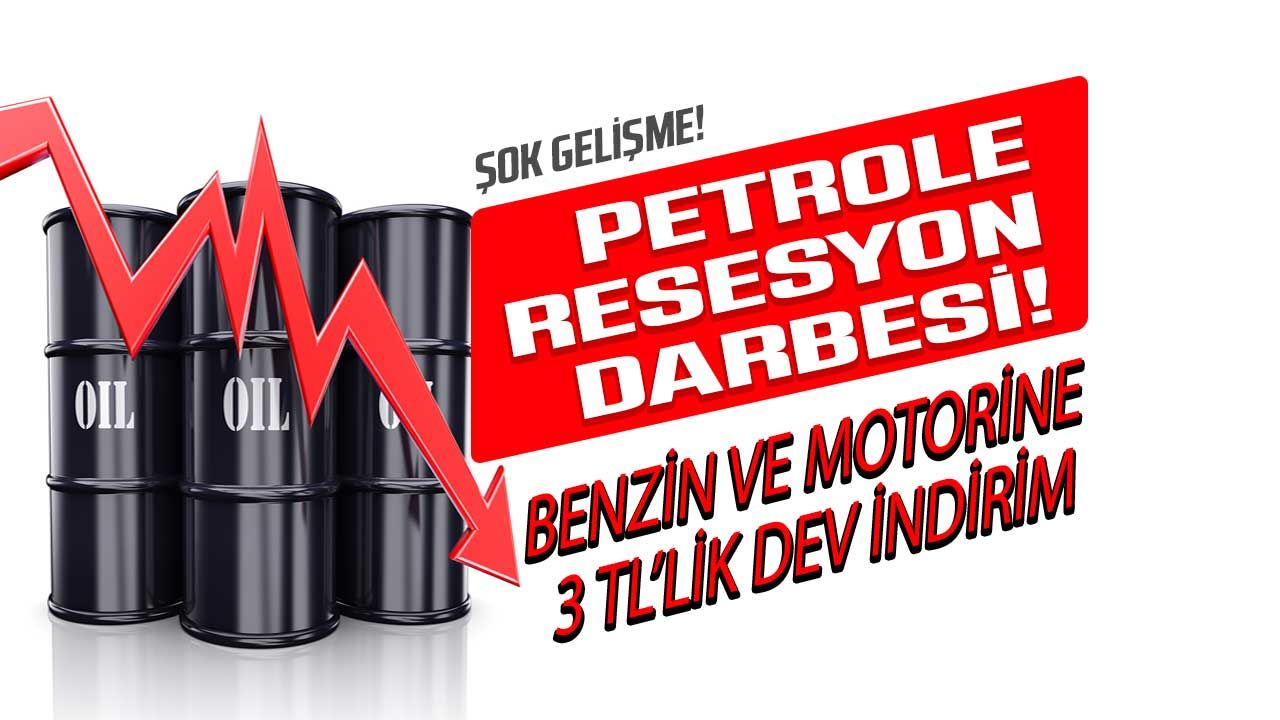 Brent petrole resesyon darbesi! Emtia uzmanı akaryakıt fiyatları için rakam verdi benzin ve motorine 3 liralık jumbo indirimin yolu açıldı 1