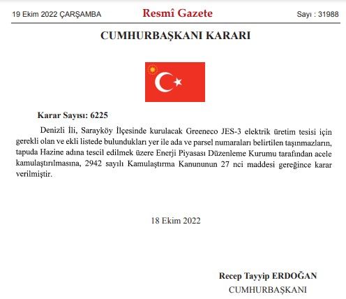 Cumhurbaşkanı Erdoğan imzaladı 9 ilde acele kamulaştırma kararı Resmi Gazete ile yayımlandı 6