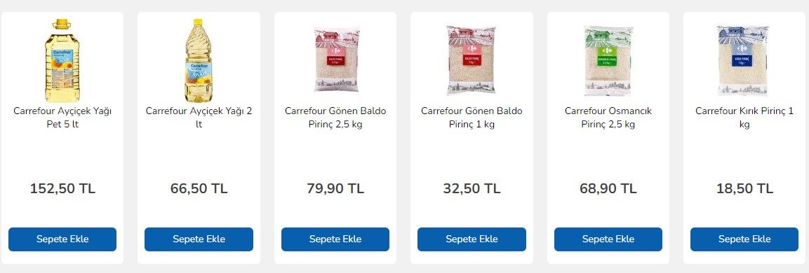 Carrefour çılgın fırsatlar kampanyası başladı Yudum ayçiçek yağı 79.95 lira düştü pirinç salça toz şeker un hepsi ucuzladı 3