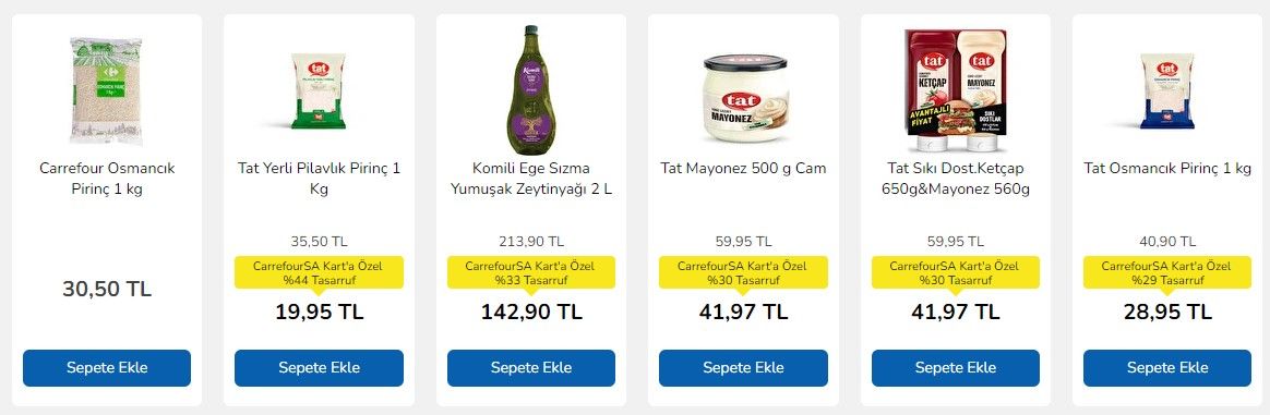 Carrefour çılgın fırsatlar kampanyası başladı Yudum ayçiçek yağı 79.95 lira düştü pirinç salça toz şeker un hepsi ucuzladı 2