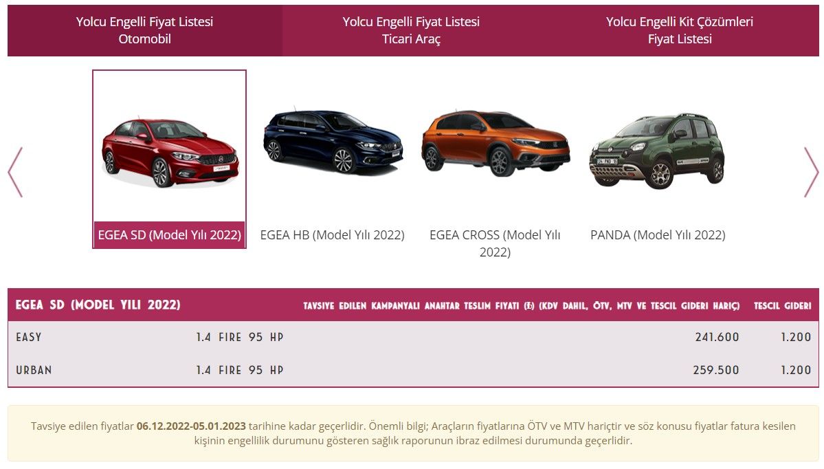 Fiat'tan muhteşem yıl sonu kampanyası Egea Sedan modeline 123 bin TL'lik dev ÖTV indirimi geldi! 2