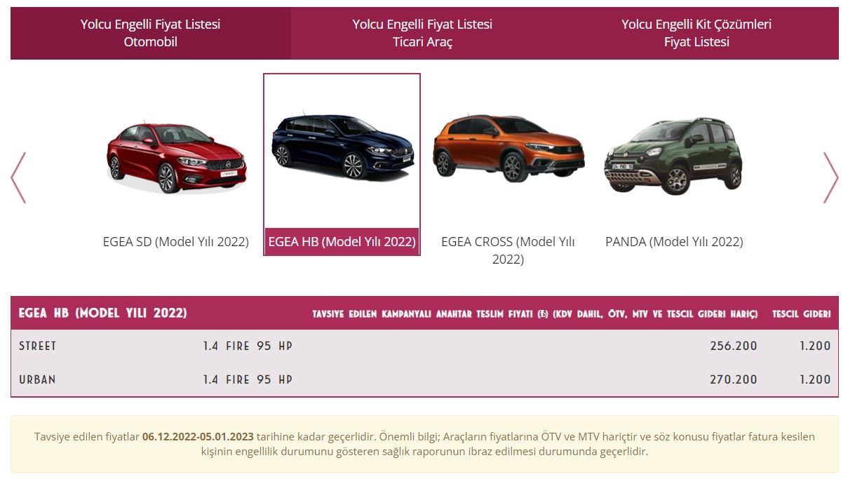 Fiat'tan muhteşem yıl sonu kampanyası Egea Sedan modeline 123 bin TL'lik dev ÖTV indirimi geldi! 3