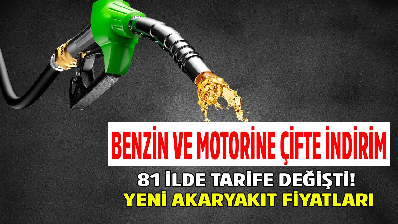 Pompaya yansıdı! Benzin ve motorine çifte indirim açıklandı 1