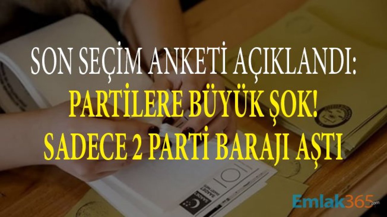 Bu Pazar Seçim Olsa Hangi Partiler Baraj Altında Kalacak, Kim Birinci Çıkacak? 2020 Şubat Son Seçim Anketi Sonuçları Açıklandı