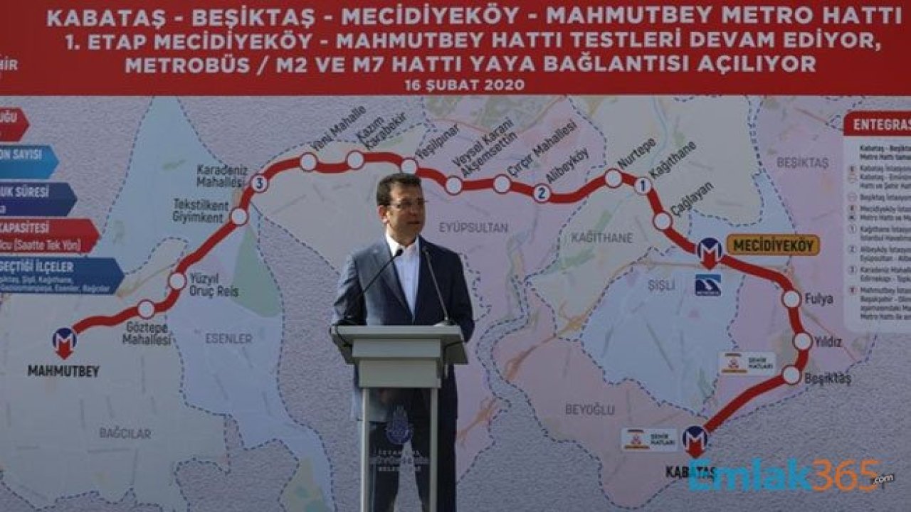 Mecidiyeköy Mahmutbey Metro Hattı Ne Zaman Açılacak 2020? İşte Yeni Hattın Durakları ve Güzergah Haritası!