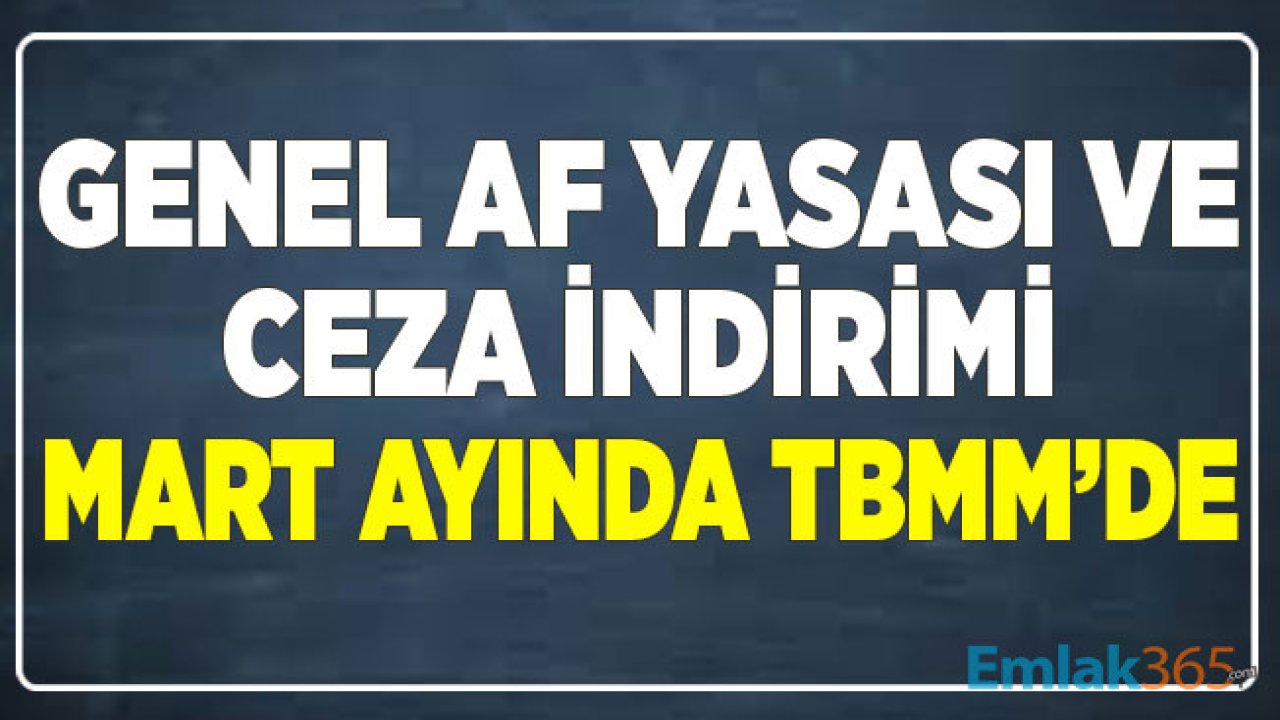 Genel Af Yasası ve Ceza İndirimi Düzenlemesinin TBMM'ye Gelmesi Mart Ayına Kaldı