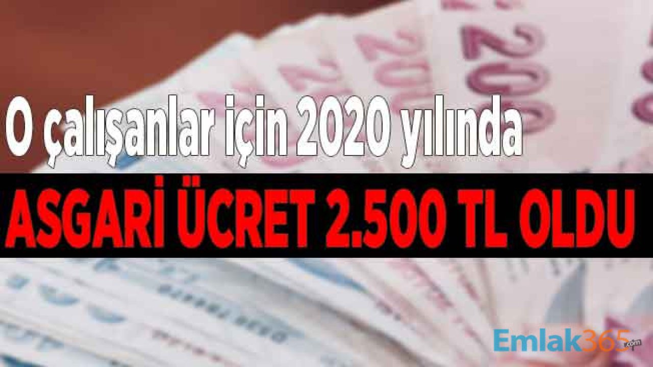 2020 Yılı Asgari Ücret Rakamı Kapıcılar İçin 2 Bin 500 Lira Oldu! Kapıcı Maaşı Hesaplama