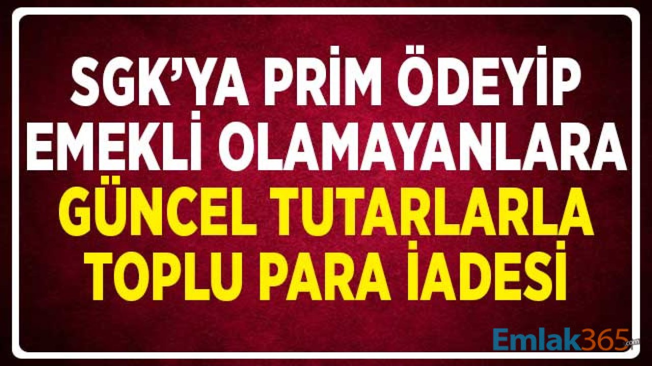 Prim Ödeyip Emekli Olamayanlar Dikkat! SGK'dan Toplu Para İadesi Alma Hakkınız Var