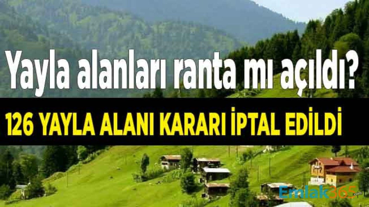 Yeni Rant İddiası: 11 İlde 126 Alan İçin Yayla Alanı Olmaktan Çıkarma Kararı Alındı!