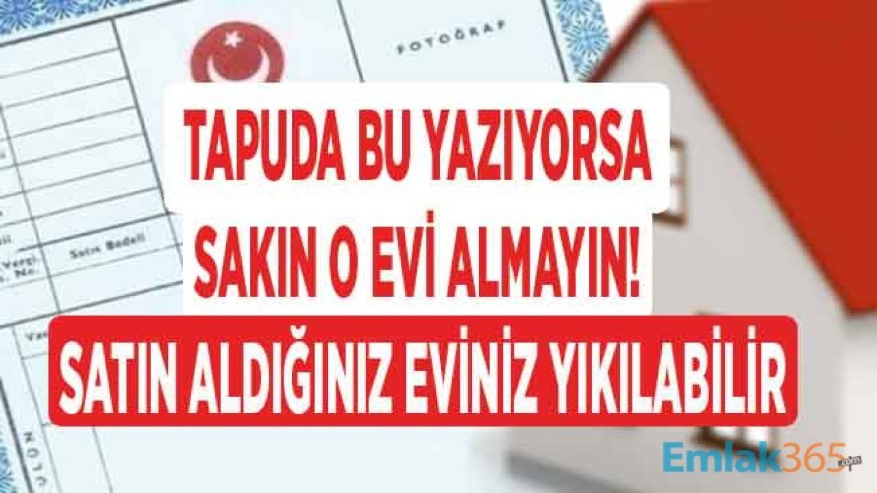 Ev Alırken Tapu Üzerinde Buna Dikkat! Kat İrtifakı ve Kat Mülkiyeti ile İskansız Daire Almanın Riskleri Neler?